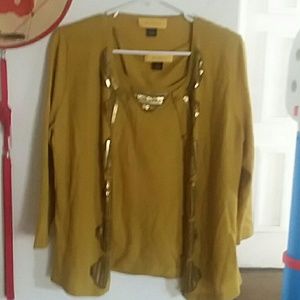 Designer St. John sweater set (sm)